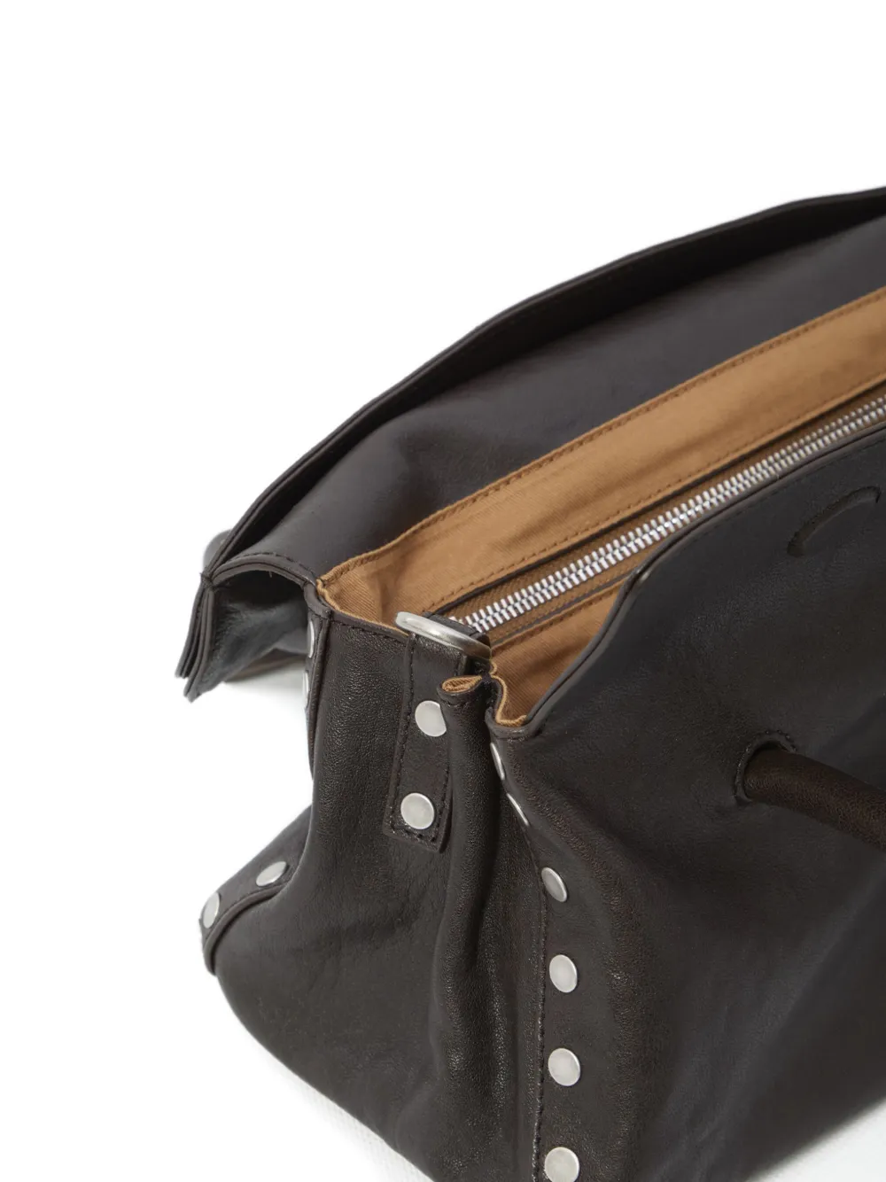 Zanellato Kleine Dotta shopper van bewerkt leer Bruin