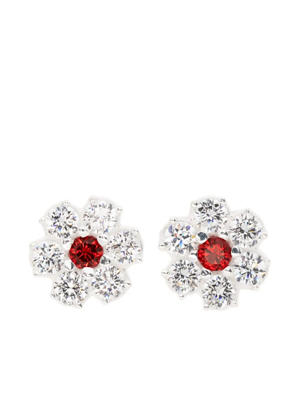 Hatton Labs flower stud earrings | Silver | Image 1