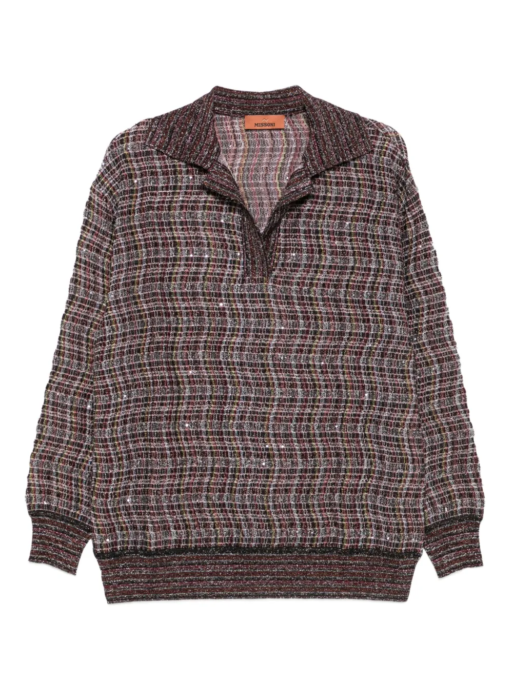 Missoni suéter con cuello en V | marrón | Image 1