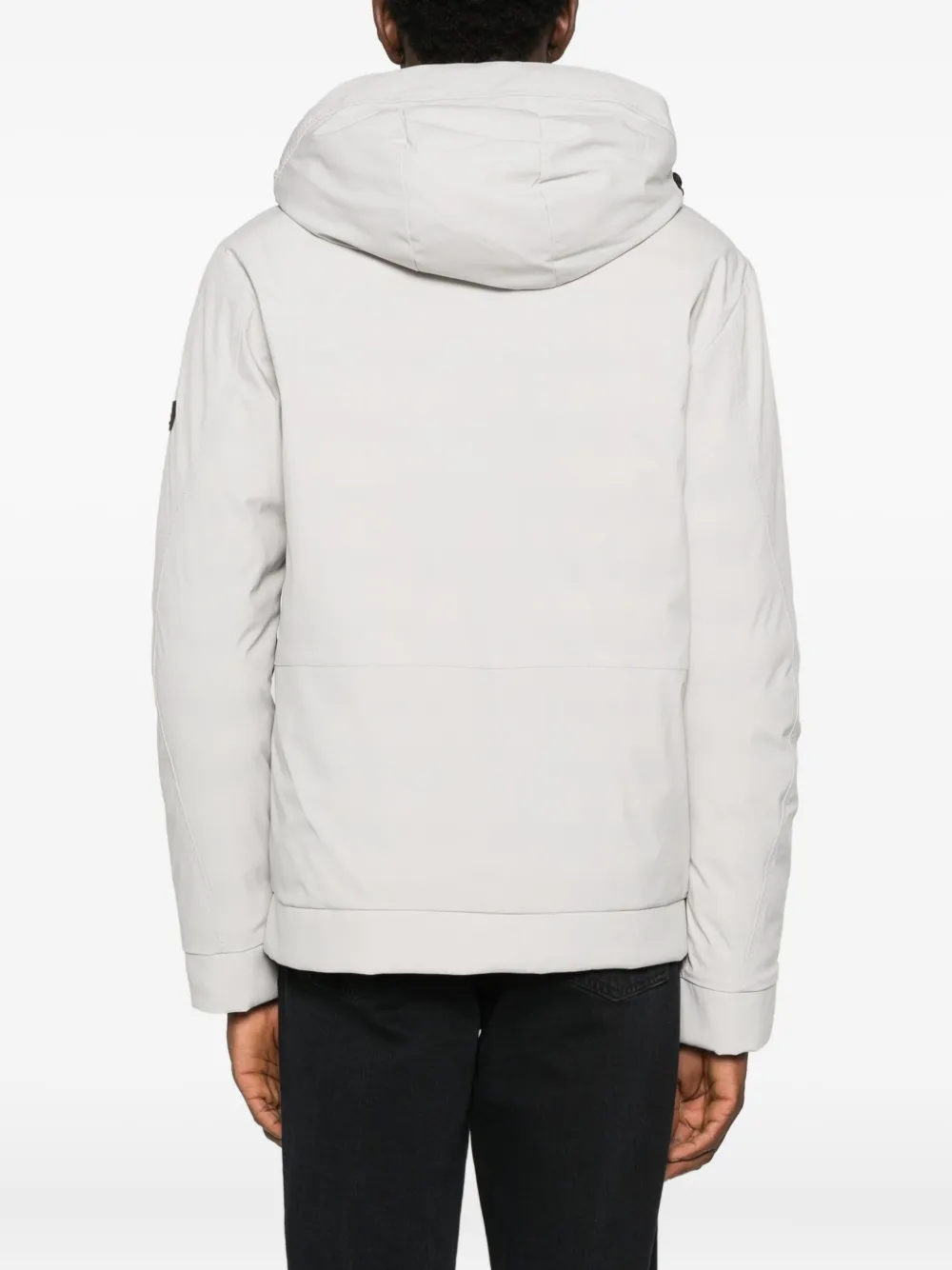 Peuterey Hooded Zip-up Jacket In Gray
