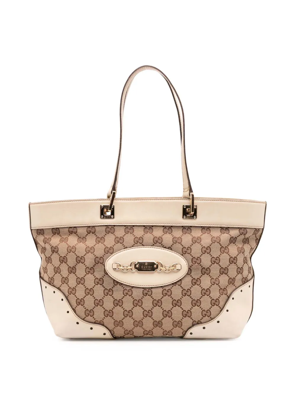 Gucci Pre-Owned 2000-2015 GG Canvas Punch tote bag | Brown | Image 1