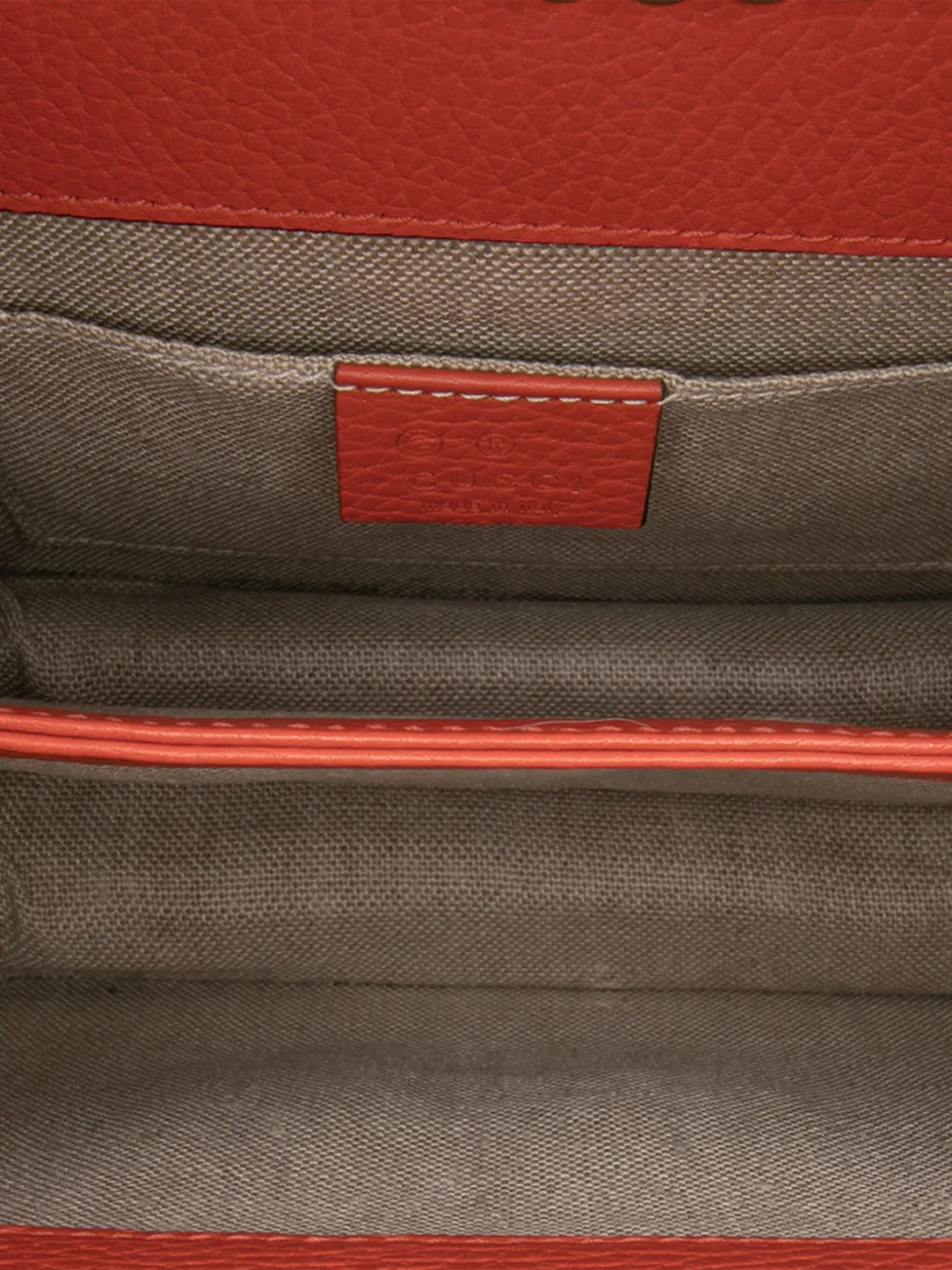 Pre-owned Gucci 2016-2025 Small Dollar Calfskin Interlocking G Crossbody Bag In Orange