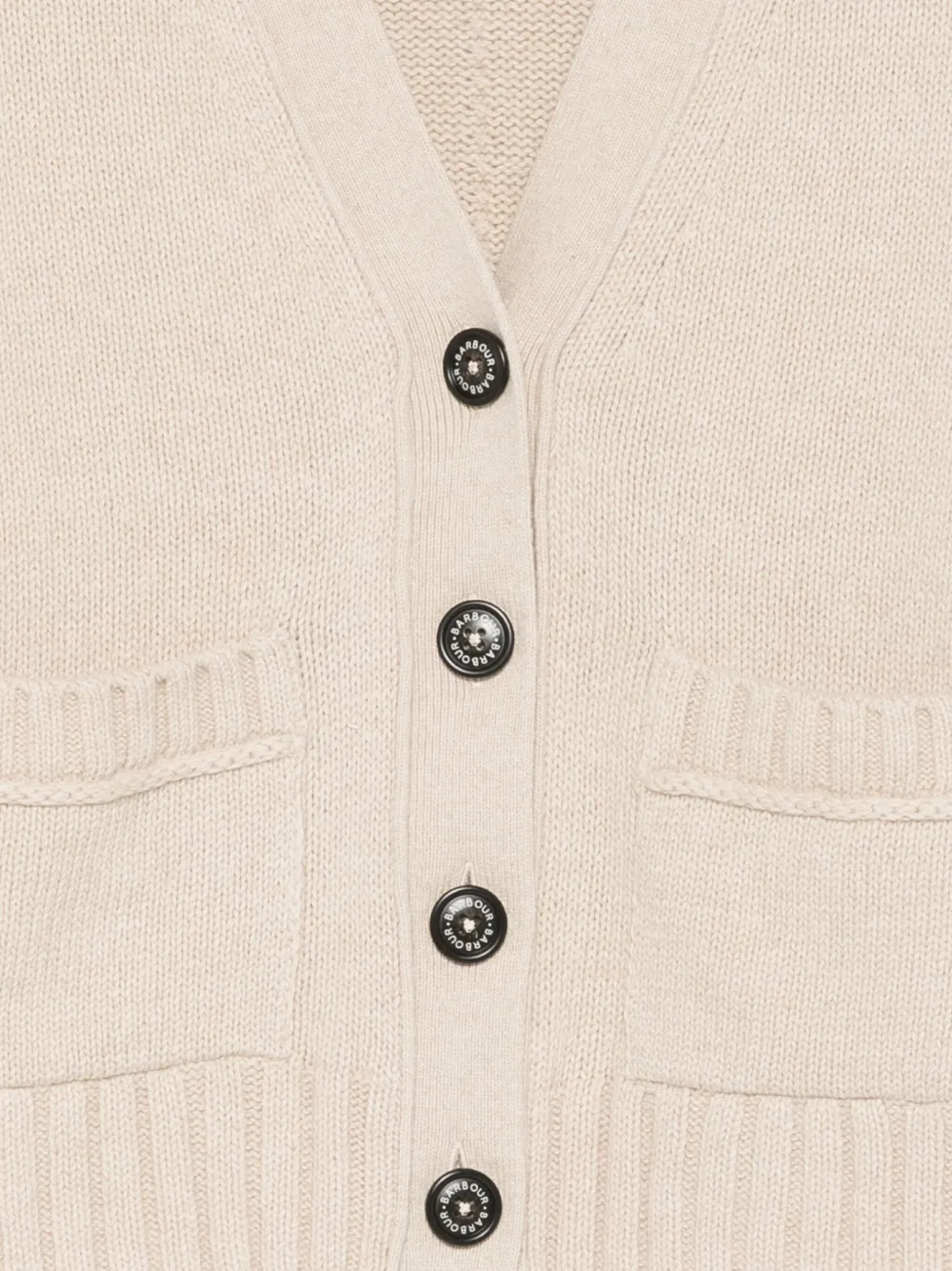 Barbour Faye vest met knopen Beige