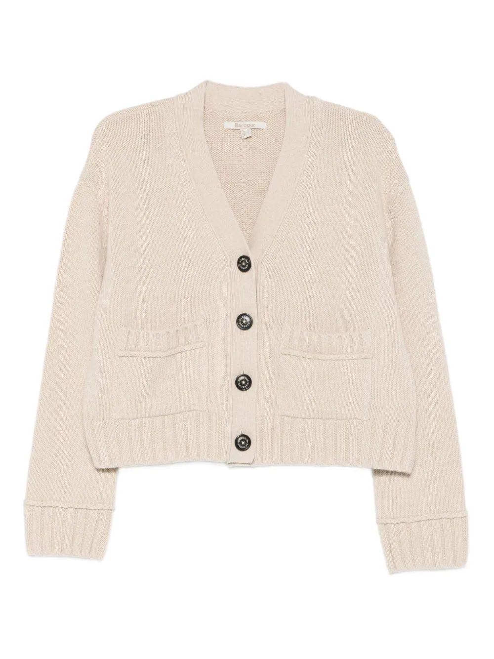 Barbour Faye button-up cardigan - Nude
