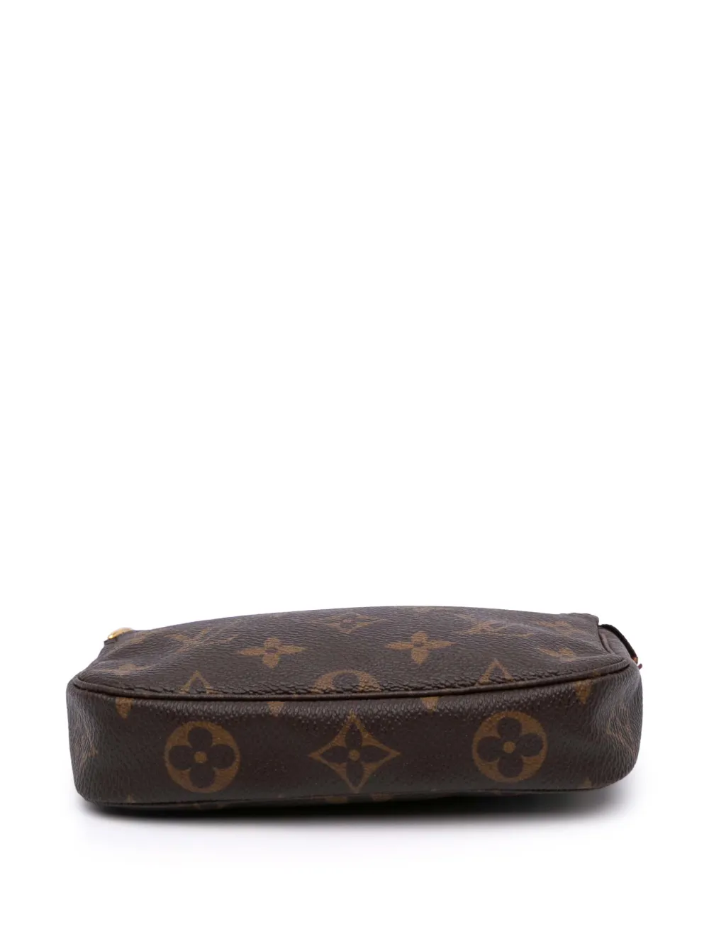 Pre-owned Louis Vuitton 2020 Monogram Mini Pochette Accessoires Handbag In Brown