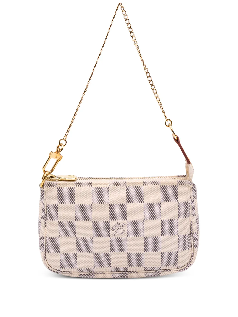 Louis Vuitton Pre-Owned 2021 ダミエ アズール ミニ ポシェット アクセソワール ハンドバッグ - ホワイト Louis Vuitton Pre-Owned 2021 ダミエ アズール ミニ ポシェット アクセソワール ハンドバッグ - ホワイト