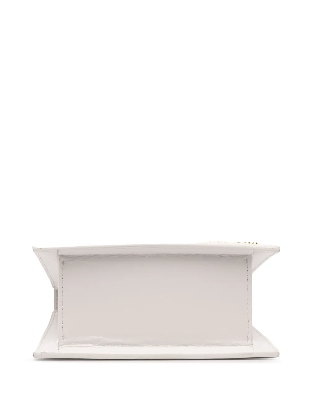 Pre-owned Jacquemus 2018-2025 Leather Le Chiquito Moyen Satchel In White