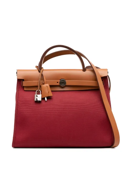 Hermès Pre-Owned bolsa satchel Toile Herbag Zip 31 2017