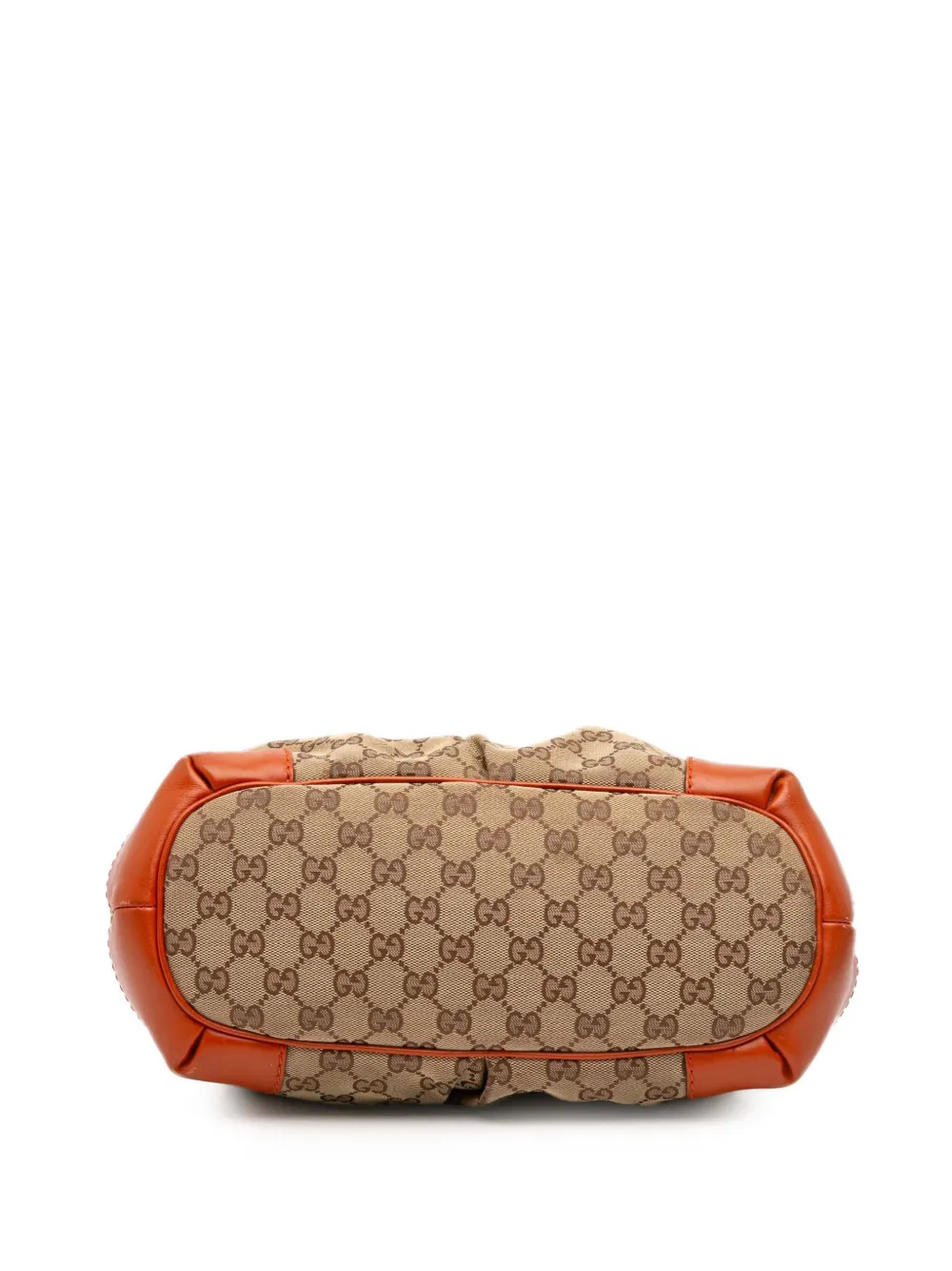 Pre-owned Gucci 2016-2025 Gg Canvas Sukey Satchel In Brown