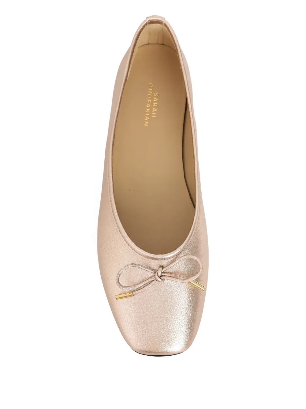 Sarah Chofakian Desk Ballet Flats In Pink