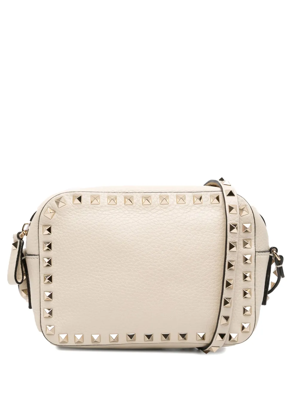 Valentino Garavani Pre-Owned 2000-2017 Grainy Calfskin Rockstud Camera Bag crossbody bag | White | Image 1