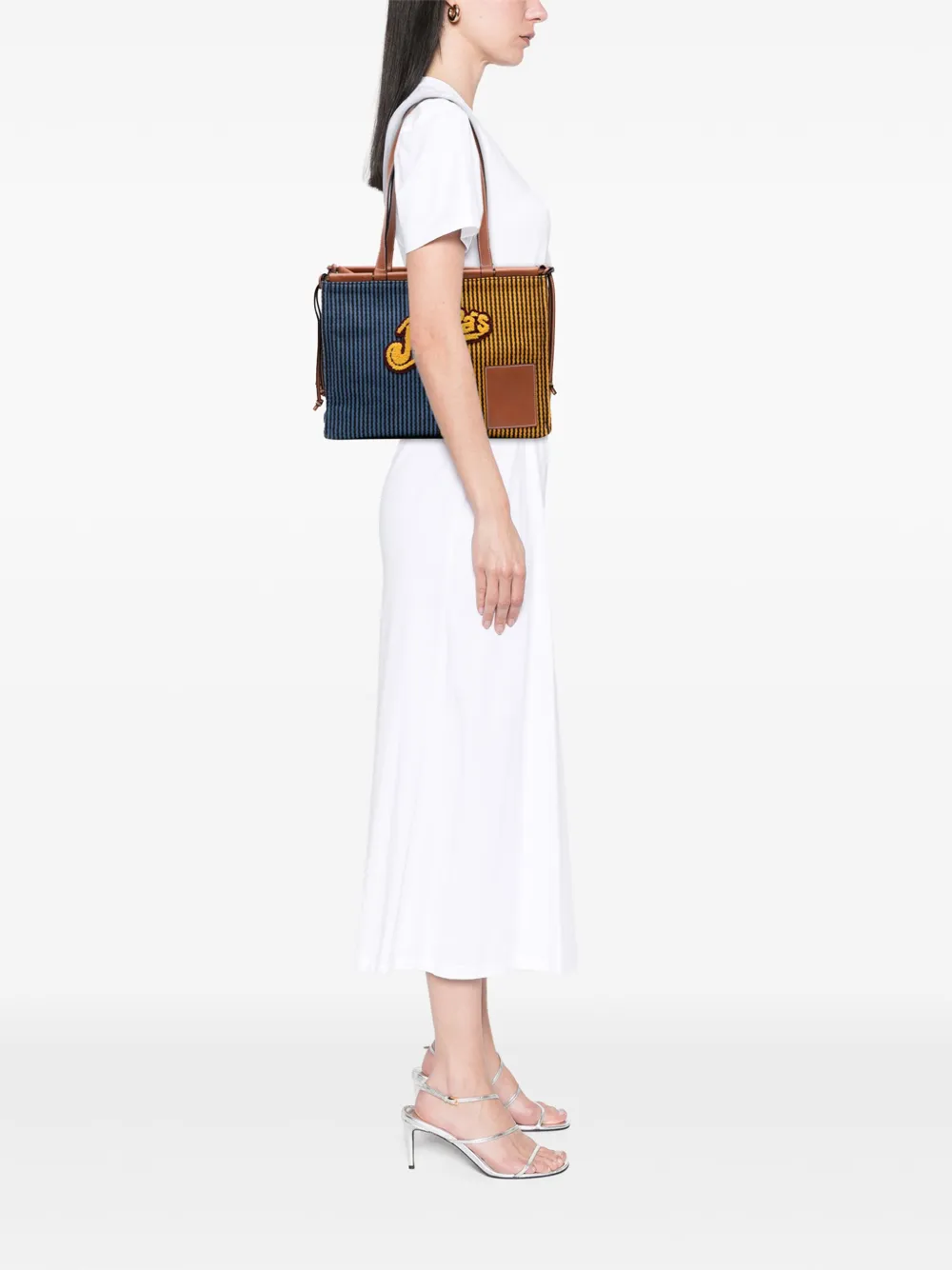 Loewe Pre-Owned 2000-2025 Paulas Ibiza Large Canvas Stripes Cushion tote bag | Pre-Owned | Image 2