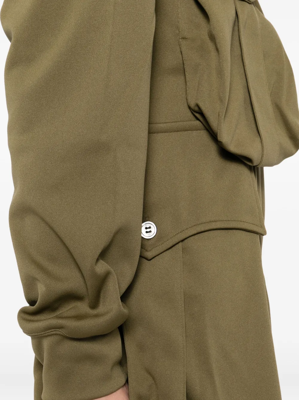 Comme des Garçons Homme Plus Hoodie met trekkoord Groen