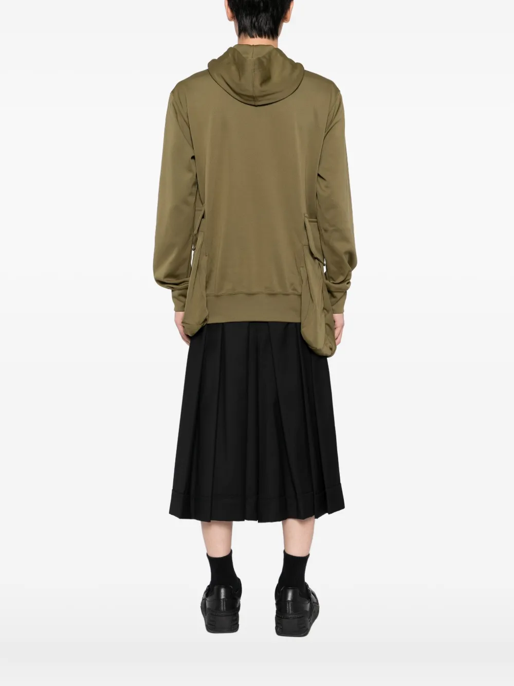 Comme des Garçons Homme Plus Hoodie met trekkoord Groen