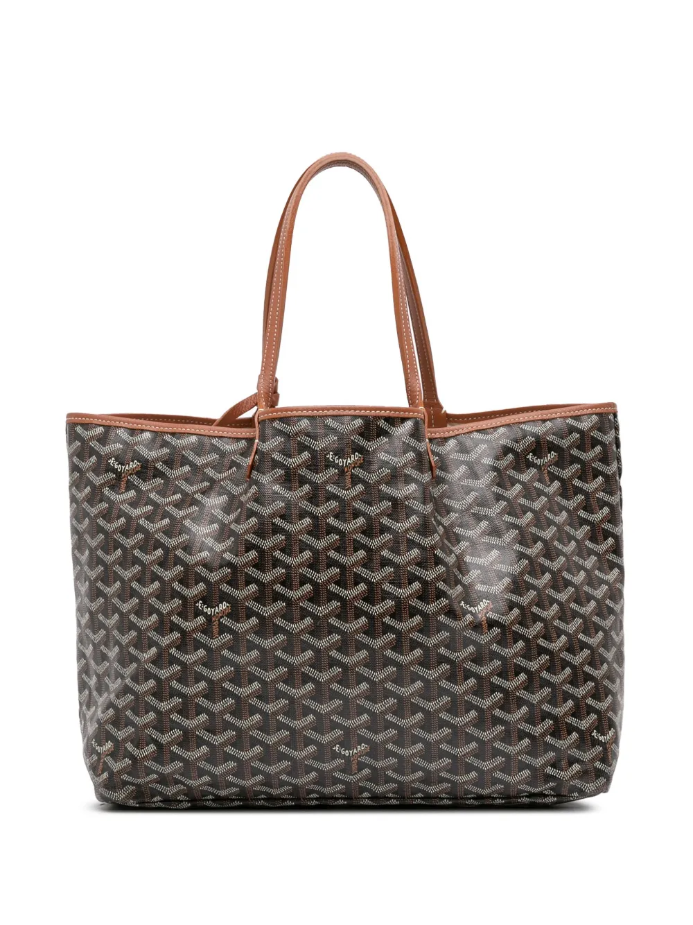 Pre-owned Goyard 2017 Ine Saint Louis Pm Tote Bag In Black
