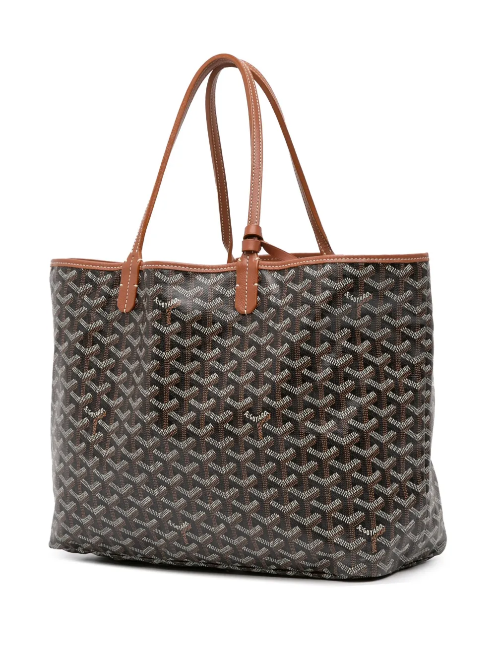 Pre-owned Goyard 2017 Ine Saint Louis Pm Tote Bag In Black