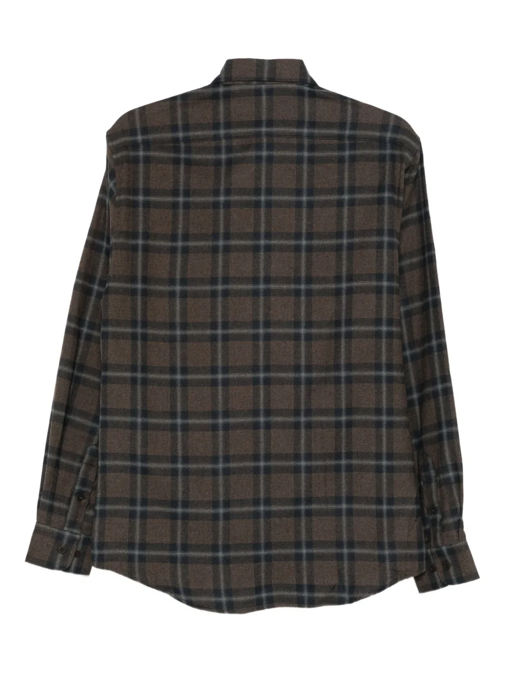 Sunspel checked shirt - Bruin