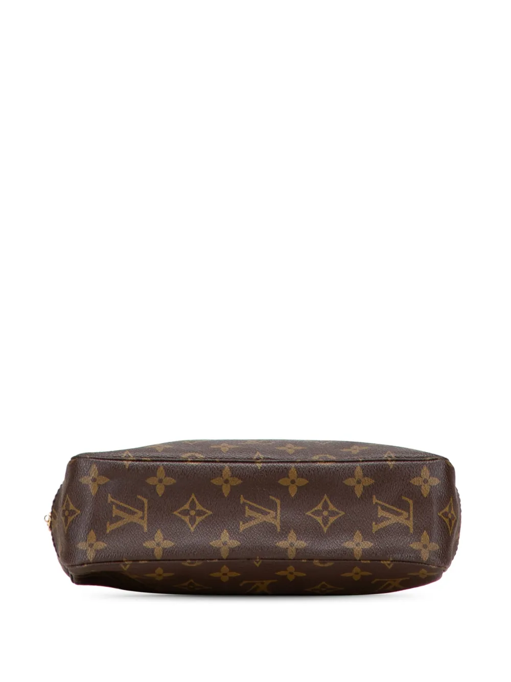 Pre-owned Louis Vuitton 1988 Monogram Trousse Toilette 23 Clutch Bag In Brown