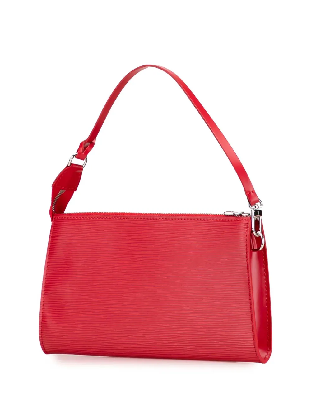 Pre-owned Louis Vuitton 2006 Epi Pochette Accessoires Shoulder Bag In Red