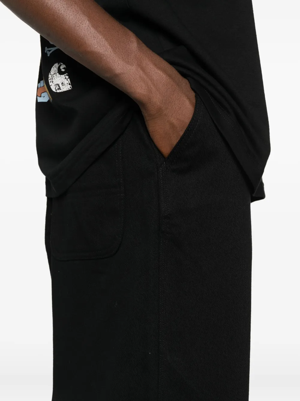 Carhartt Button-fastening Trousers In Black