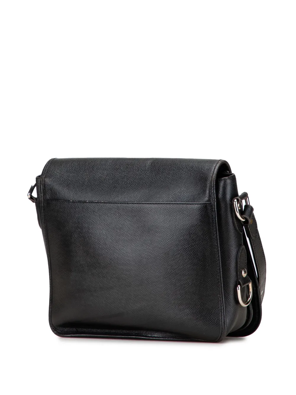 Pre-owned Louis Vuitton 2007 Taiga Andrei Crossbody Bag In Black
