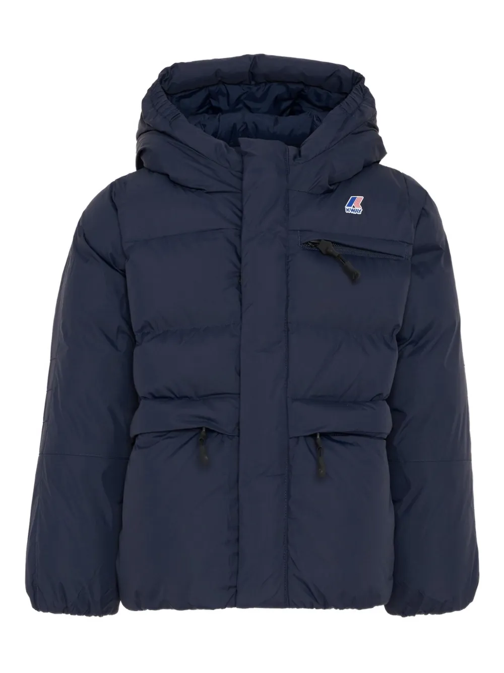 K-way Hooded Jacket In Blue