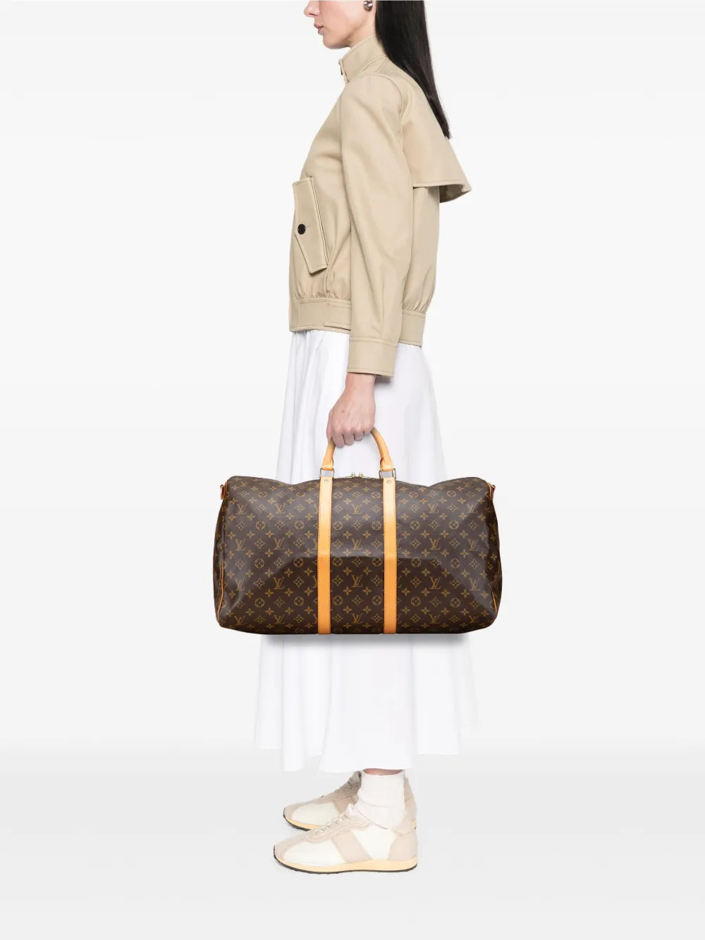 Louis Vuitton Pre-Owned 2003 Monogram Keepall Bandouliere 55 travel bag | Pre-Owned | Image 2