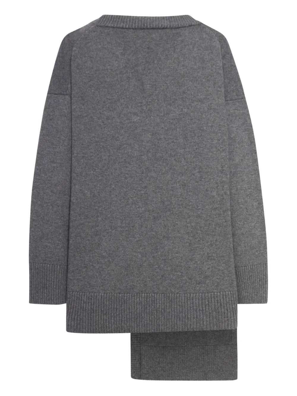 Niccolò Pasqualetti Asymmetric Cashmere Cardigan In Gray