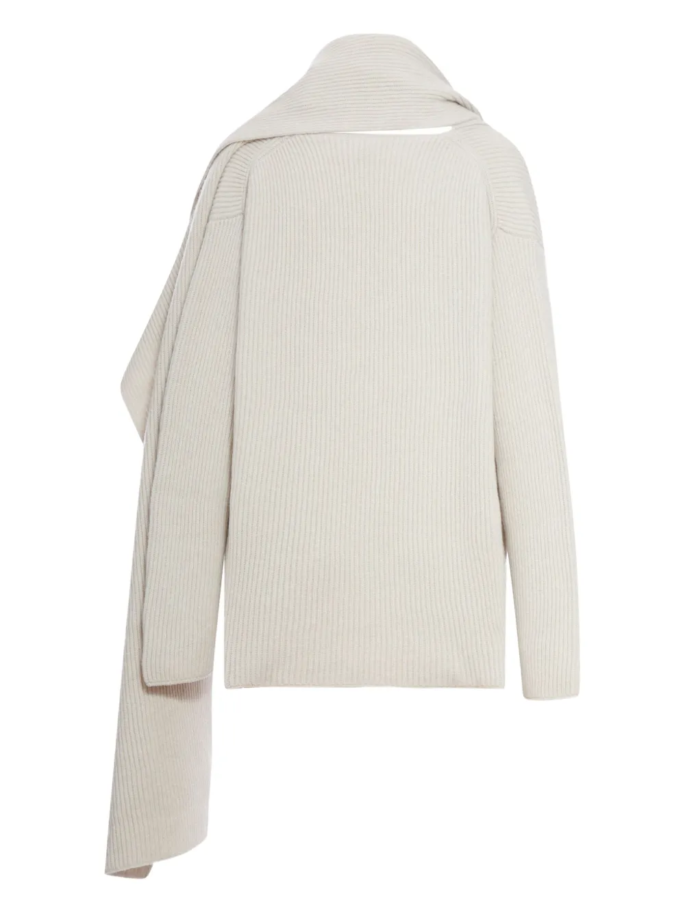 Niccolò Pasqualetti Mucchio Sweater With Scarf Neck In White