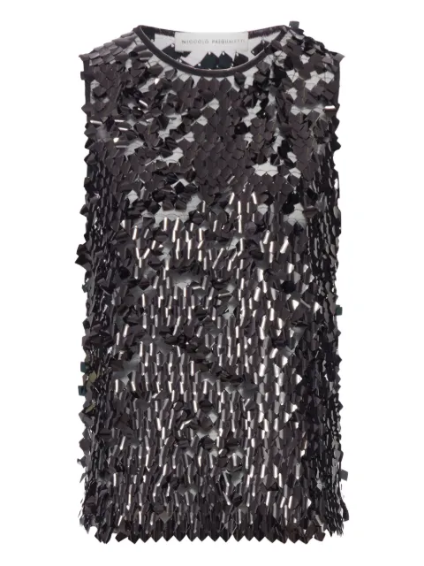 Niccolò Pasqualetti sequined tank top