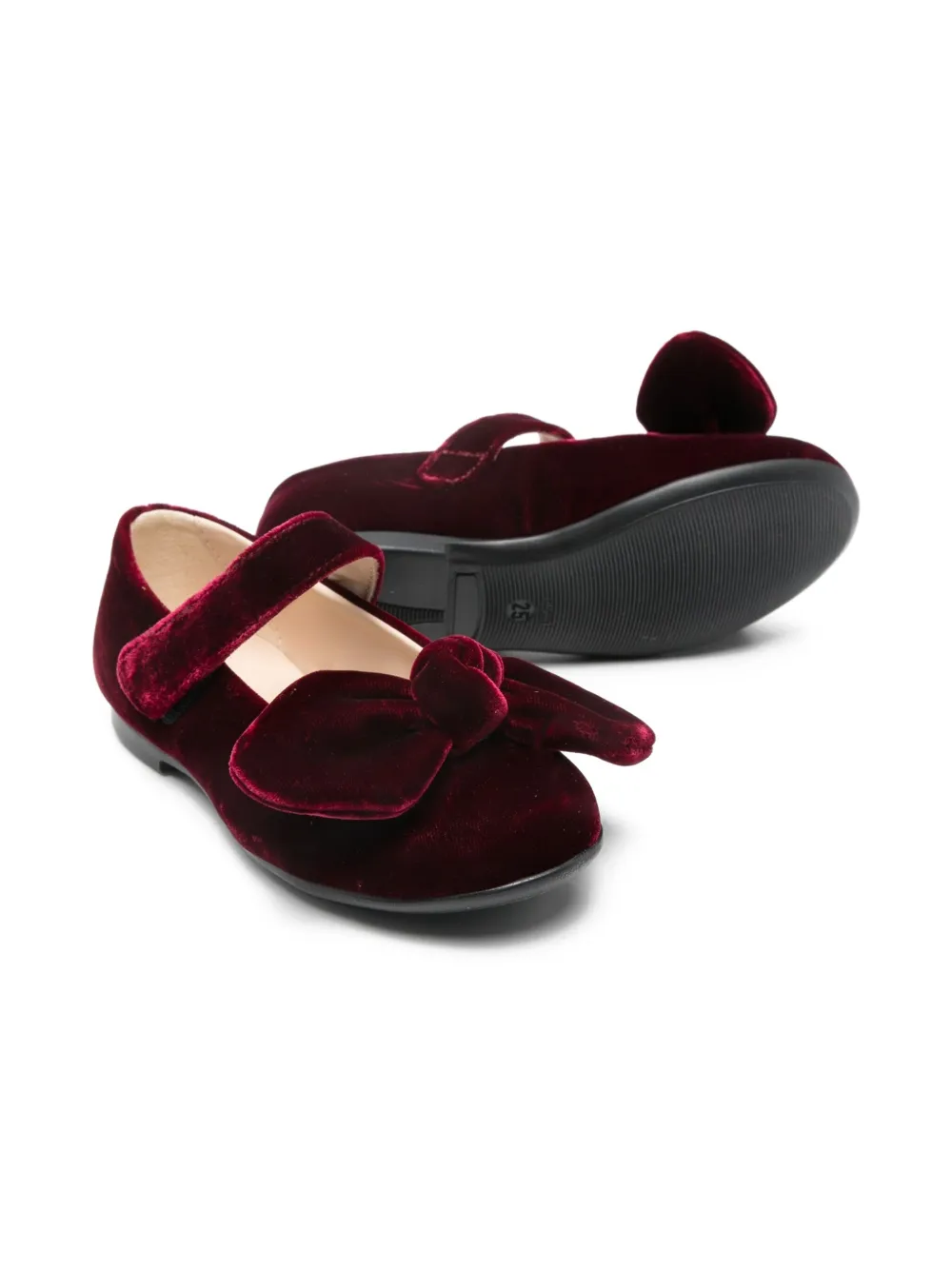 Florens bow-detail velvet ballerinas | Teen Girl Shoes | Image 2
