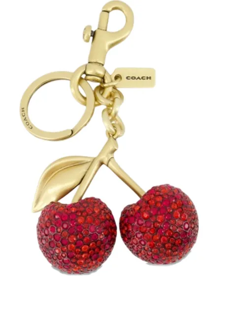 Coach cherry-motif bag charm