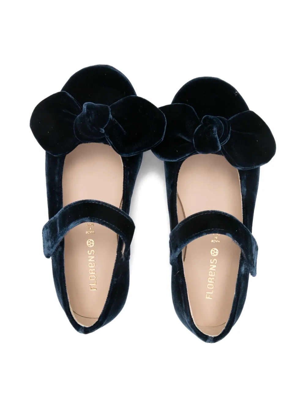 Florens Ballerina's met strikbandje Blauw