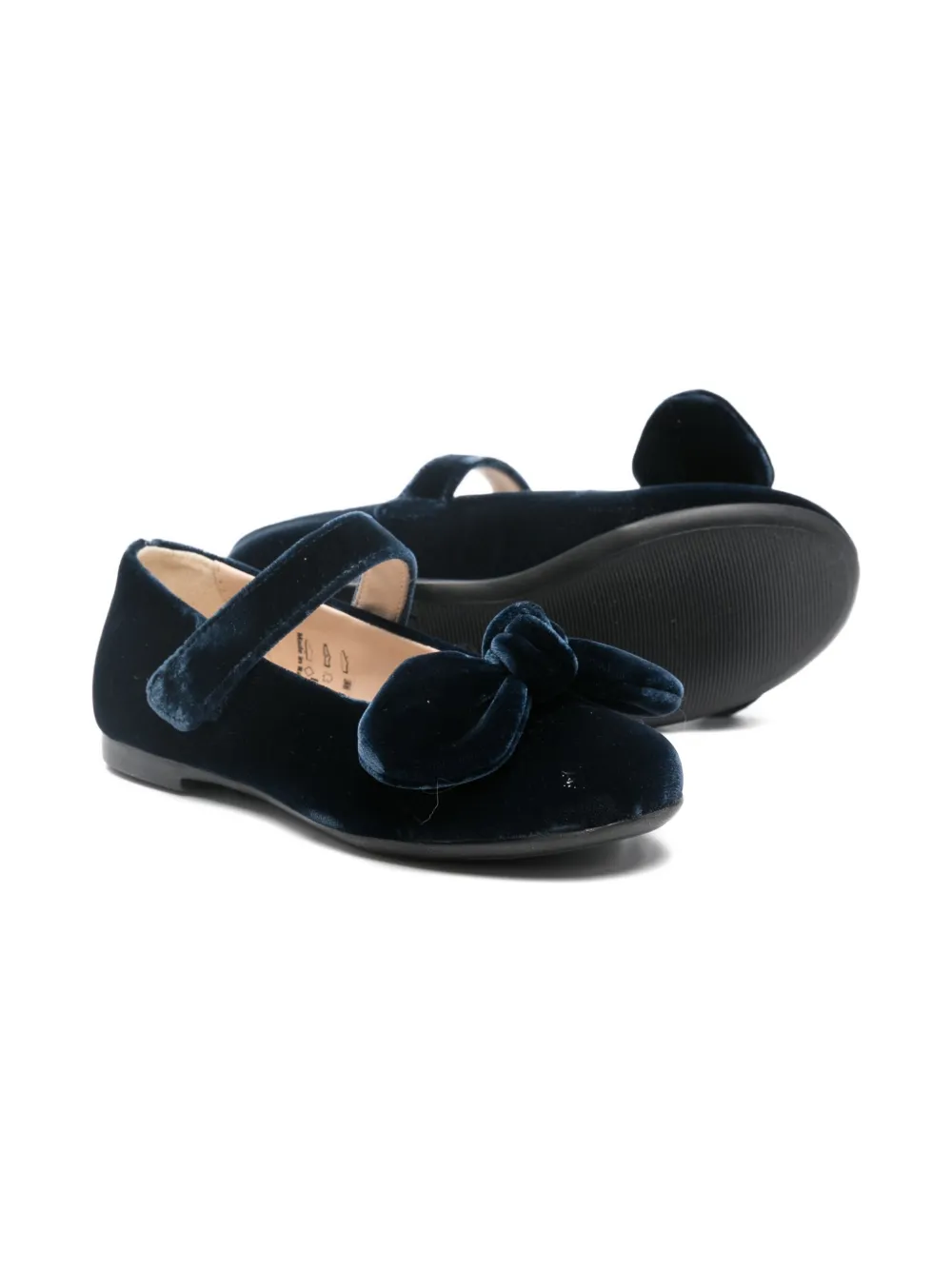 Florens bow-strap ballerinas - Blauw