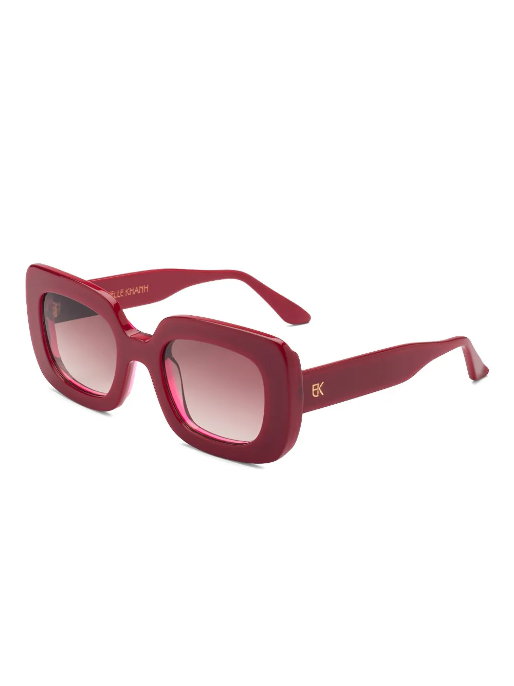 Emmanuelle Khanh Pamela rectangle-frame sunglasses - Rood
