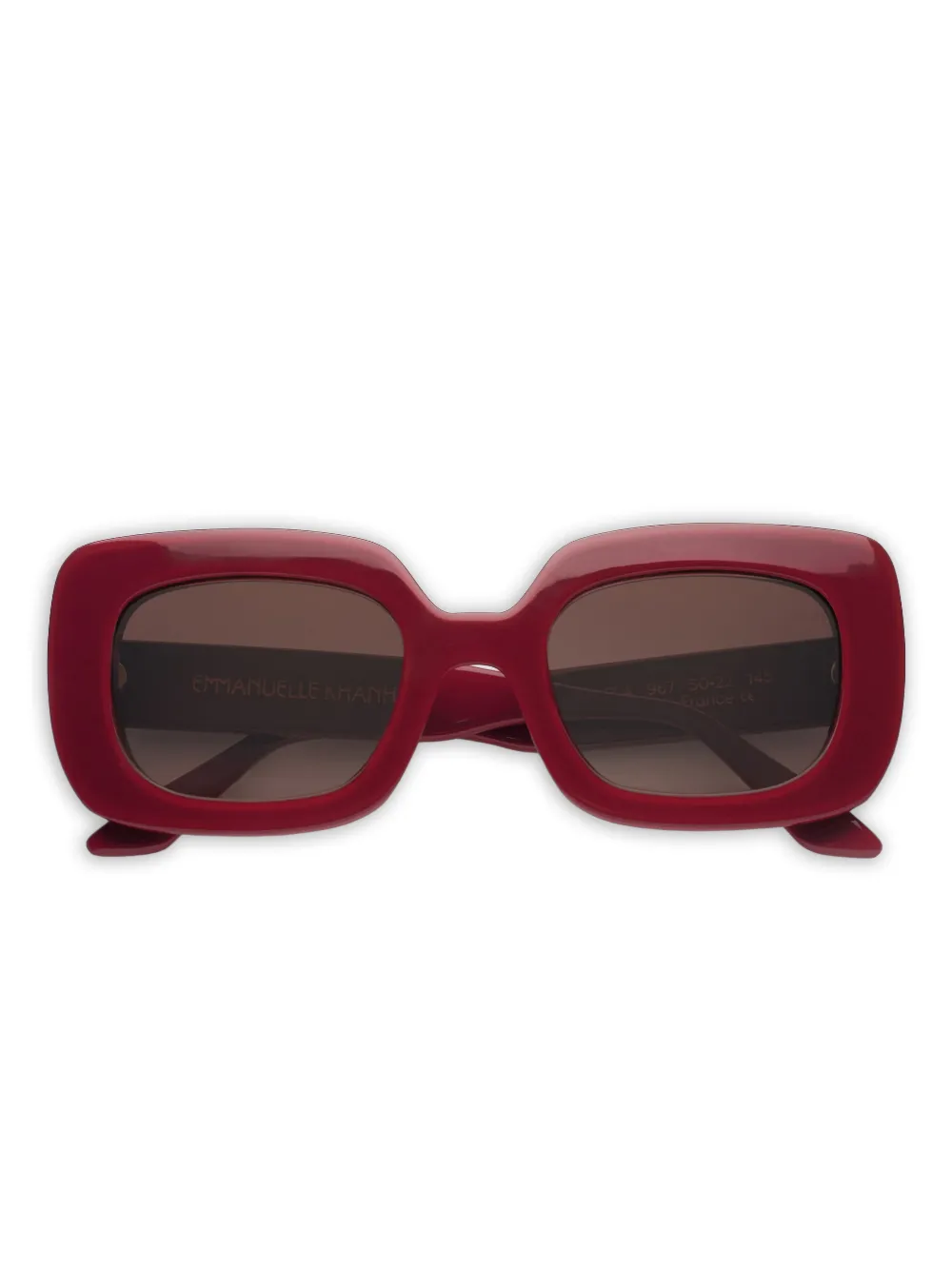 Emmanuelle Khanh Pamela rectangle-frame sunglasses | Red | Image 1