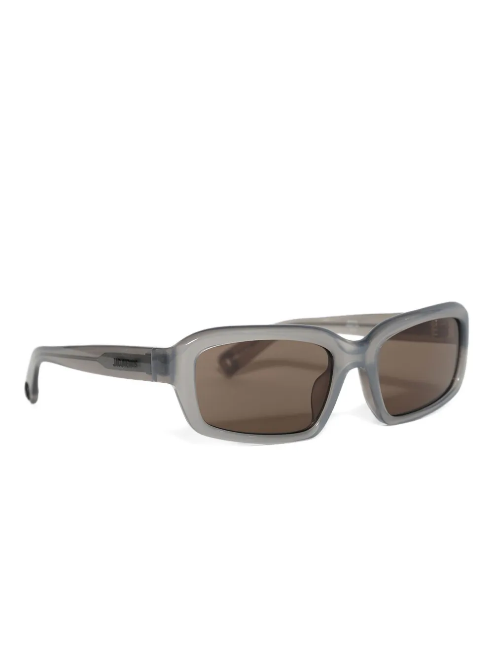 Jacquemus X Linda Farrow Marino Rectangle-frame Sunglasses In Gray