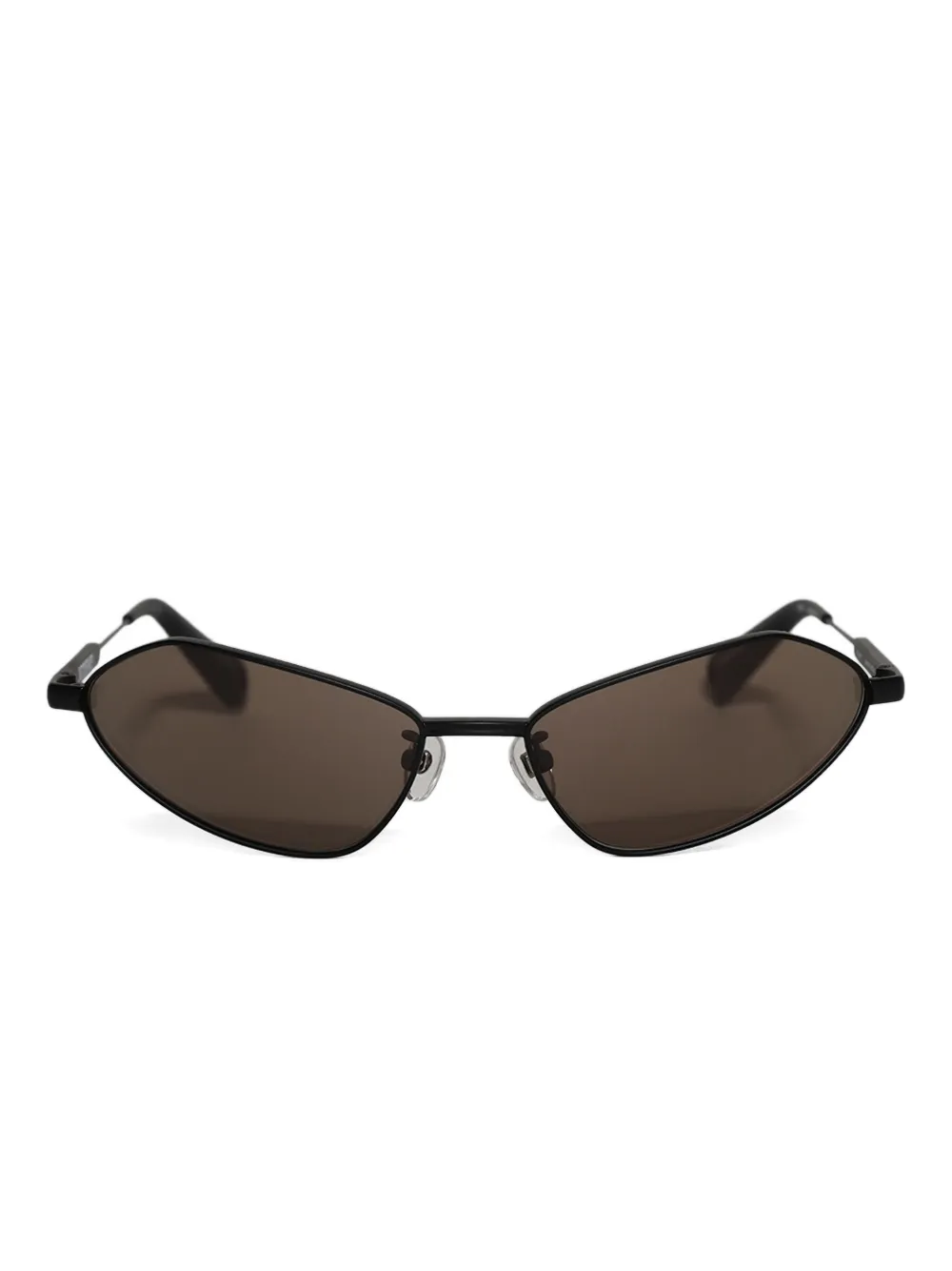 Linda Farrow X Jacquemus Geometric-frame Sunglasses In Black
