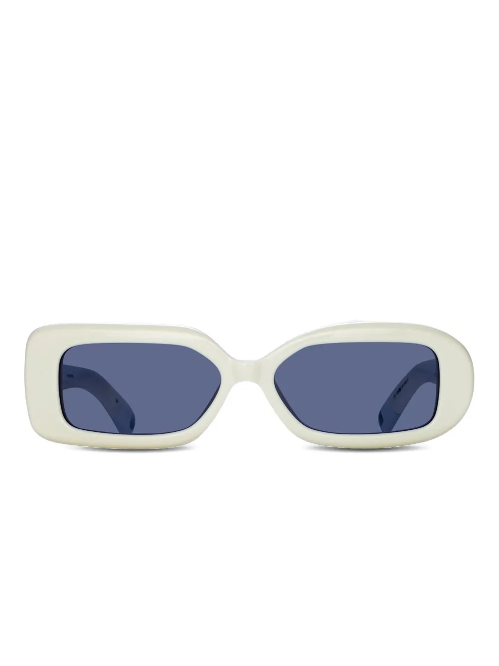 Jacquemus x Linda Farrow rectangle-frame sunglasses | Nude | Image 1
