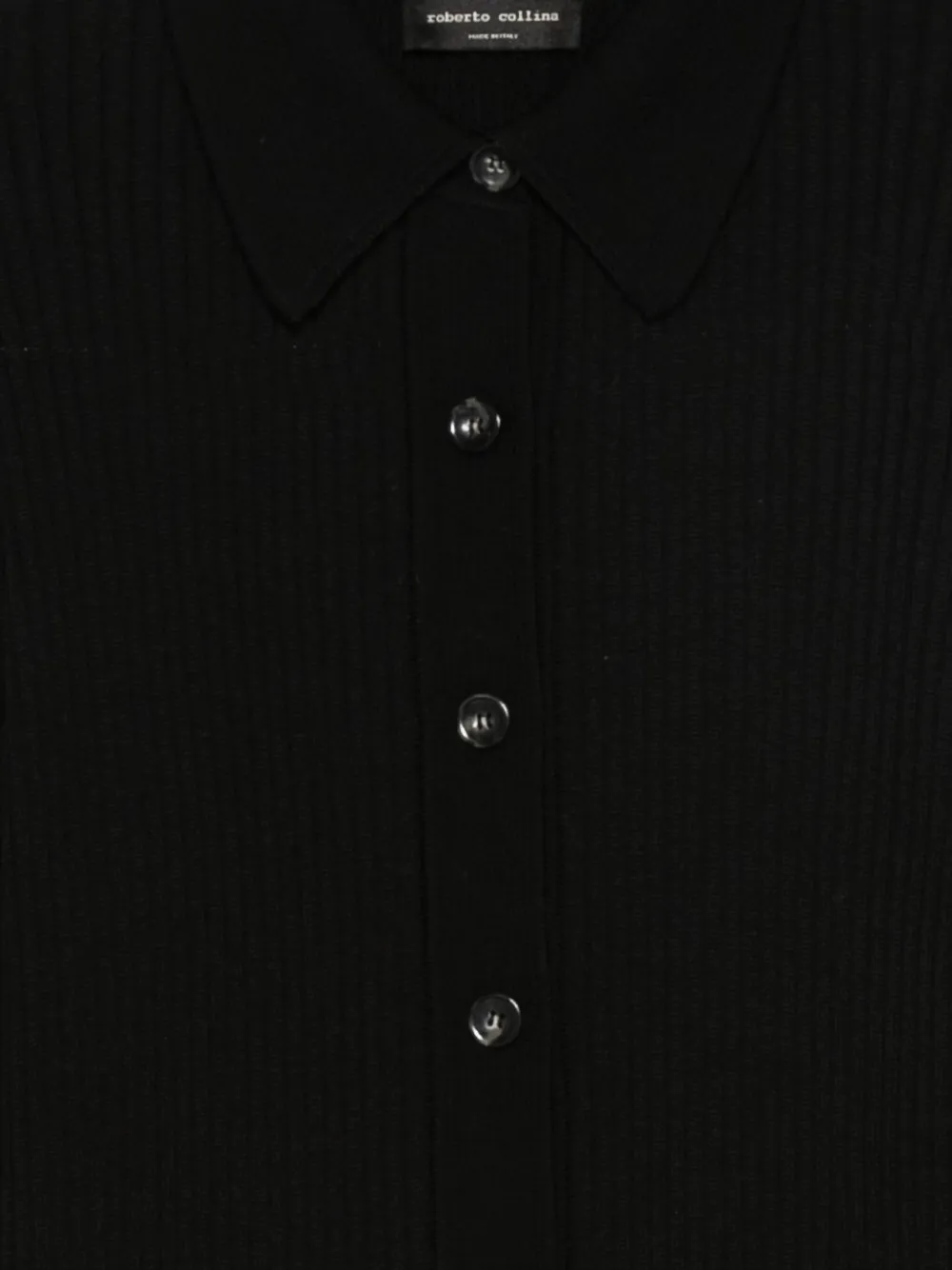 Roberto Collina Gebreide blouse van merinowol Zwart