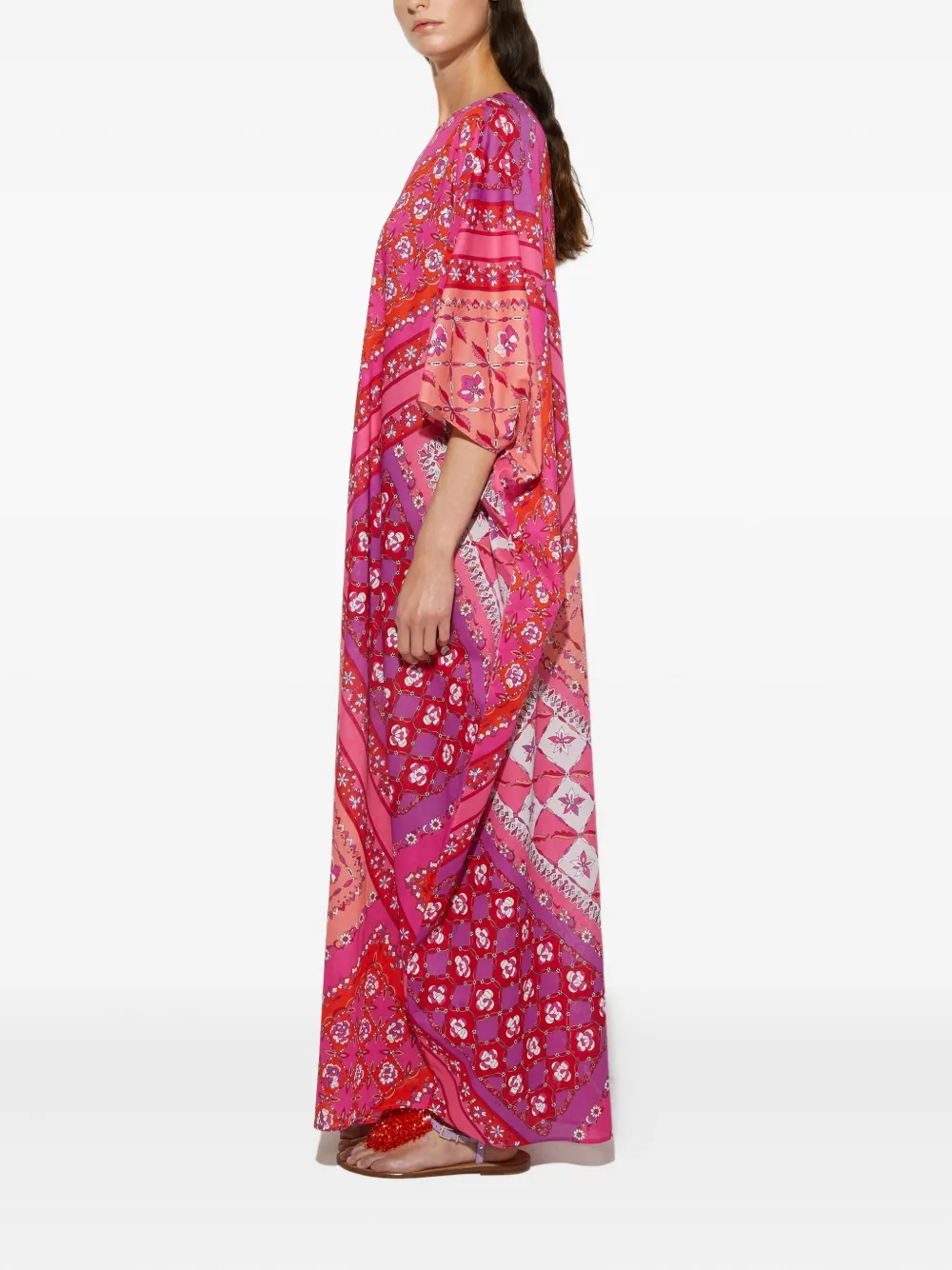 PUCCI Maxi-jurk met print Roze