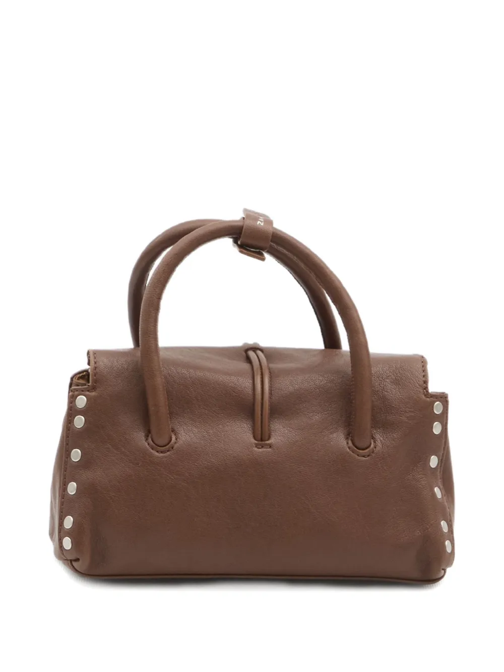 Zanellato Baby Dotta bewerkte shopper met draaislot Bruin