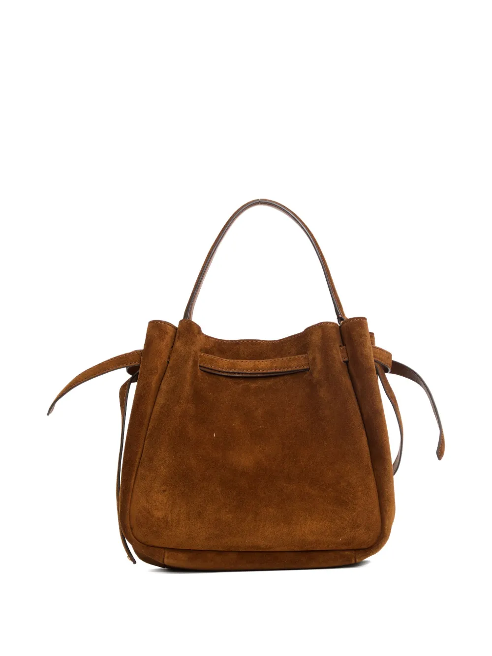 Tory Burch Romy Suede Bucket Bag In Brown