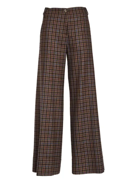 QL2 Marica check-pattern trousers