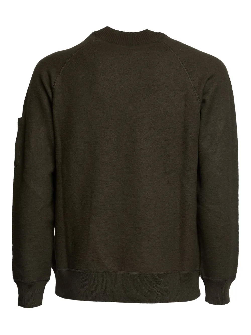 C.P. Company felted crew-neck sweatshirt - Groen