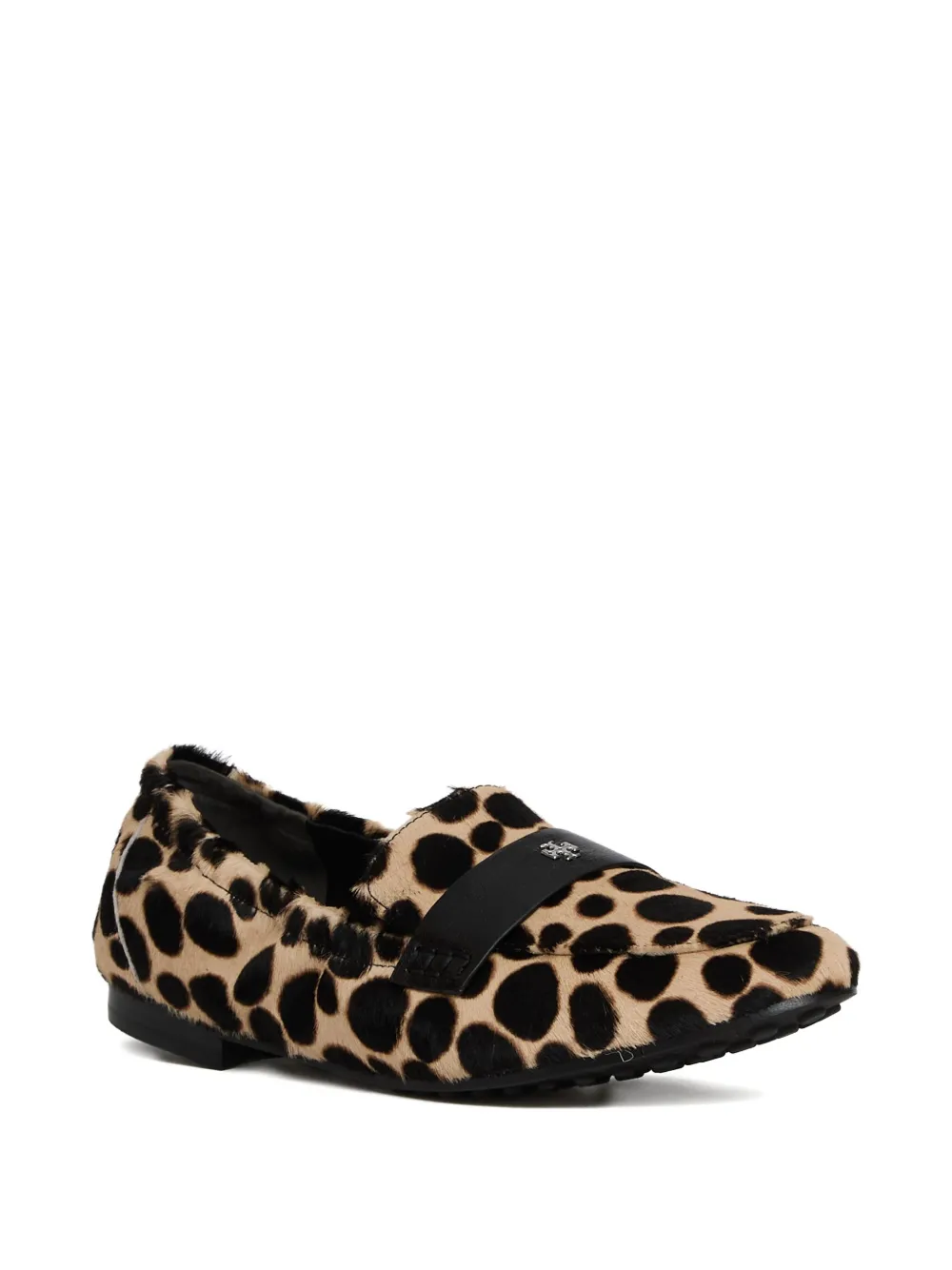Tory Burch Leopard-printed Loafers In Neutral