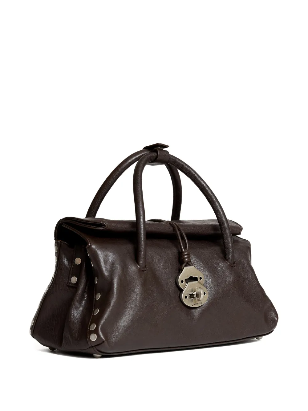 Zanellato Leren shopper Bruin