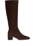 Tory Burch 55mm cap-toe knee-high boots - Brown