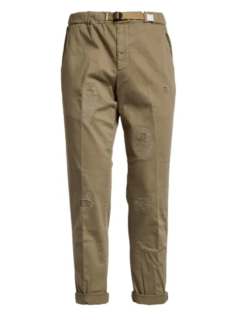 White Sand elasticated-waistband trousers