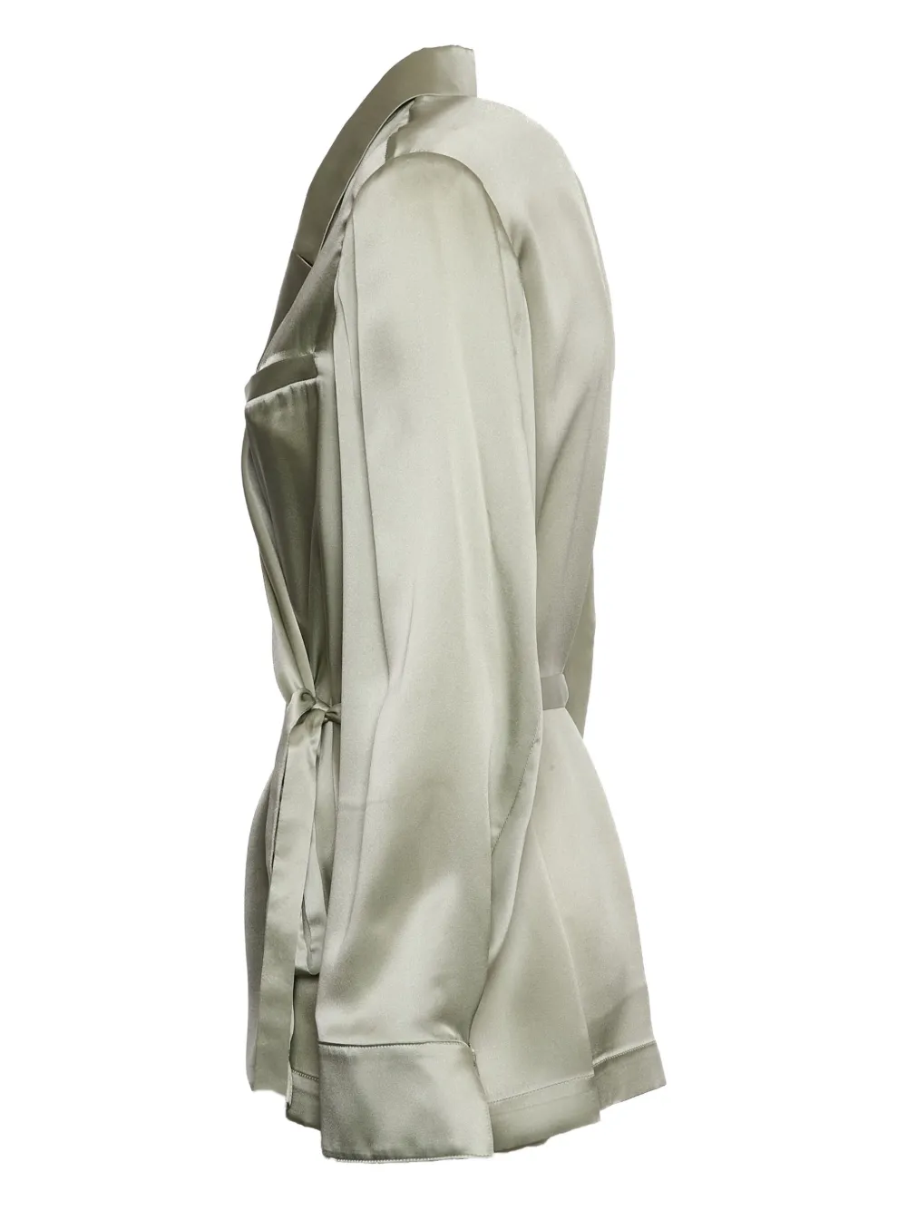 Momoní Praia Tie-waist Jacket In Green